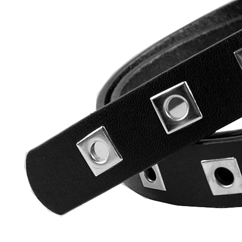 MILAKOO Punk Leather Waist Belt for Women Vintage Accessories for Hippie Skateboarding Enthusiasts - color: Z