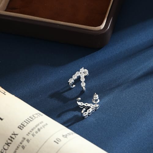 Gold Silver Earrings For Women,14K Gold/Silver Plated Hypoallergenic Stud Earrings For Women Trendy ,Minimalist Simple Unique Gold Silver Diamond Cubic Zirconia Stud Earrings Dainty Cute Jewelry Gifts - style: Diamond Stud-Silver