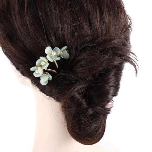 Vintage Style U Shaped Hair Clip, hair Bun Fork Sticks Side Comb, 4 Prong Accessory