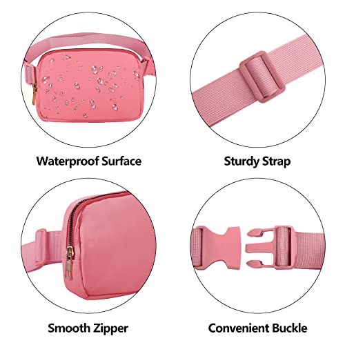 VOROLO Fanny Pack For Women And Men Crossbody Bag Belt Bag with Adjustable Strap Graduation Gifts Deep Pink - color: Deep Pink, style: 1 Pack Fanny Pack
