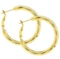ToHeart Gold Hoop Earrings for Women Twist Hoop Earrings Gold Plated - style: Hoop Earrings H