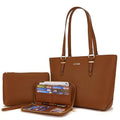 Purses And Wallets Set For Women Work Tote Satchel Handbags Shoulder Bag Top Handle Totes Purse With Matching Wallet - color: A58-3pcs/Set Brown