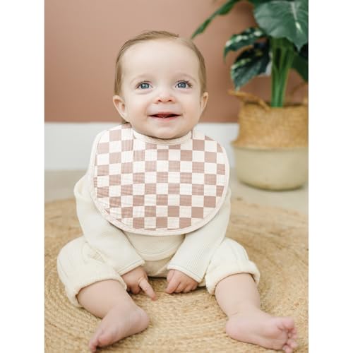 Konssy Muslin Baby Bibs 8 Pack Baby Bandana Drool Bibs Cotton for Unisex Boys and Girls, Soft Absorbent Set for Teething and Drooling - color: Butterfly Dreams