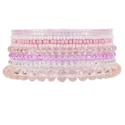 Bohemia Bracelets for Women Vintage Stackable Beads Bracelets Charm Stretch Beach Jewelry - color: Color 12