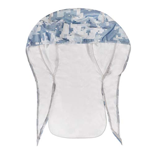 PURFUN Men Women Breathable Cycling Bandana Headscarf Adjustable Sweat Wicking Quick Dry Mesh Head Scarf Wrap Liner Skull Cap - color: Light Blue
