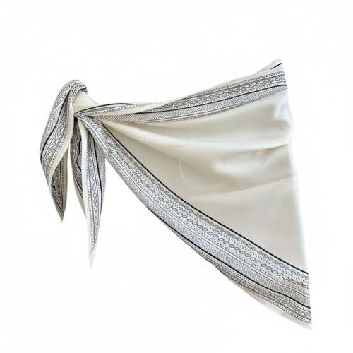 Women Y2K Lace Fringe Hip Scarf Boho Triangle Tassel Waist Cover Up Skirt Wrap Sheer Tie Belt Aesthetic Streetwear - color: E White