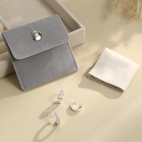 LOYALLOOK Ear Cuff Earrings for Women 14K Gold Plated Ear Cuffs Non Piercing Clip on Cartilage Earring Trendy Fake Earrings Hypoallergenic Huggie Hoop Clip Cuff Earring Lightweight - color: silver-double cz