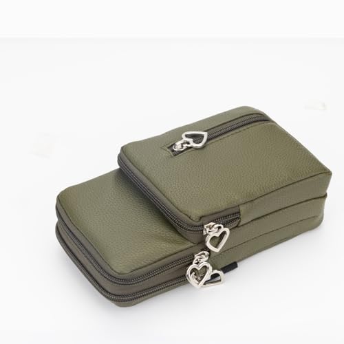 JANKS Small Crossbody Bag for Women - Mini Phone Purses with Crossbody Strap and Wallet - Nylon Arm Bag - color: Z-green