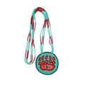 Handmade Native American Style Tribal ethnic Seed Bead Beaded Layered Medallion Necklace #1 - color: Bear Paw Turquoise