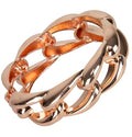 SPUNKYsoul Chain Link Buckle With Rhinestones Cuff Bracelet in Gold, Silver Rose Gold and Gun Metal for Women - style: Large Link Rose Gold