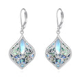 TIGER RIDER Abalone Shell 925 Sterling Silver Dangle Earrings Lightweight Filigree Dangle Drop Earrings for Women - style: Dragonfly Monnose