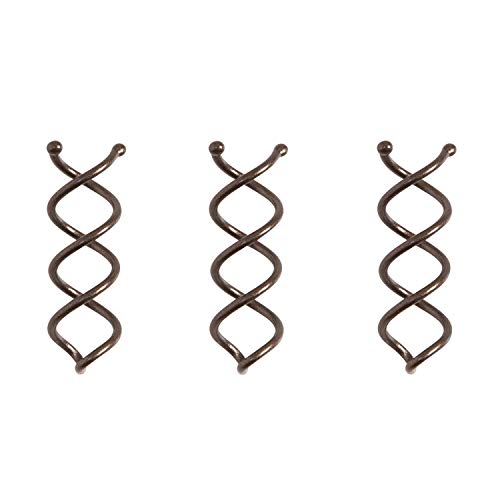 Goody SlideProof Mini Spin Pins - 3 Ct, Assorted Colors, Spiral Hair Pins, Quick & Easy Buns, All-Day Twist Pins, Corkscrew Bobby Pins, Pain-Free Hair Accessories for Women & Men, All Hair Types - color: Assorted Colors