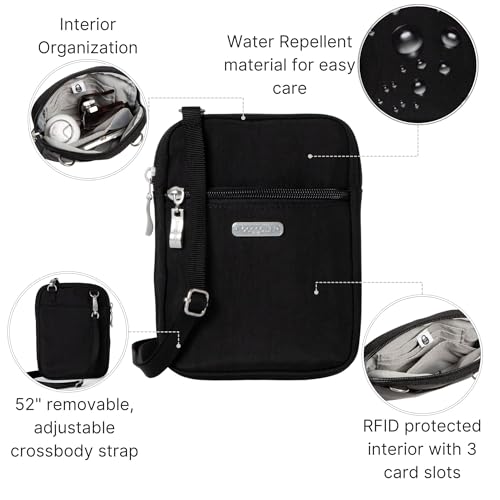 Baggallini Women's Essential Mini Crossbody Bag - color: Black