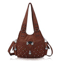 Angel Barcelo Purses for Women Large Shoulder Bag Soft Hobo Bags for Women - color: Stylish Brown