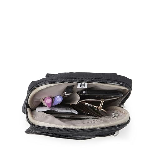 Baggallini Journey Crossbody Bags for Women 9x6 Small Lightweight Travel Handbag W/RFID - color: Moonrock Quilt