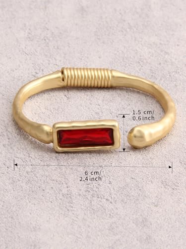 Chunky Gold Bracelet Trendy Gold Cuff Bracelets for Women Statement Silver Arm Cuffs Bangles Arm Punk Jewelry Accessories - style: Bracelet Cuff