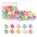 Mini Flower Hair Clips 100Pcs, Small Hair Clips Mini Claw Clips Cute Jaw Clips Hair Pins Hair Barrettes Hair Accessories for Women Girls Kids Teens - color: Multicolor