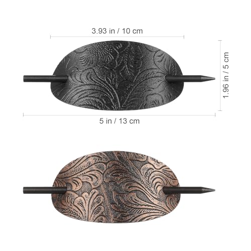 Mobestech Hairpin Head Pieces for Women - Hair Clips, Bun Hair Pieces, Ponytail Holders, Leather Barrettes & Hair Sticks