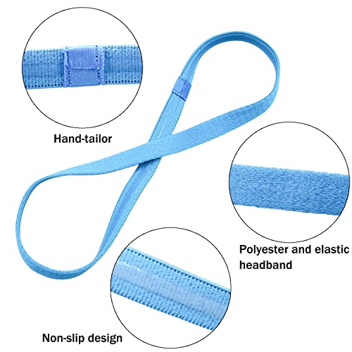 Duufin 20 Pieces Elastic Sport Headbands Non Slip Grip Elastic Headband Thin Colorful Workout Headbands for Women Men and Girls, 20 Colors - color: Candy Color