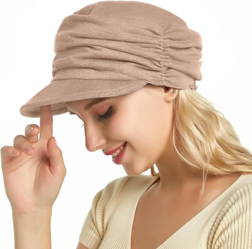 XYIYI Women Cancer Headwear Soft Chemo Beanie Baseball Cap - color: Khaki