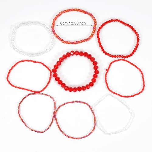 Bohemia Bracelets for Women Vintage Stackable Beads Bracelets Charm Stretch Beach Jewelry - color: Color 14