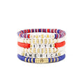 Elegance 11 designs Heishi Beaded Bracelets For Women Polymer Clay Colorful Surfer Stackable Beads Boho Bracelet Summer Beach Jewelry - color: Independent