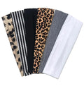TERSE Cheetah Headbands for Women Short Hair Non Slip Elastic Sweat Hairbands Leopard Print Soft Fabric Hair Bands - color: Headbands Color- Stylish Cheetah Print Set