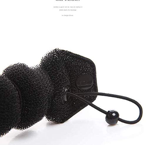 Set of 2 Black Magic Hair Styling Styler Hot Hair Donut Bun Ring Styler Maker for Women Lady Girls (1 large+1 small)
