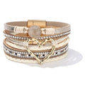 Long tiantian Boho Leather Wrap Bracelets Gifts Trendy Stuff Layered Bangles Bracelets for Women Modern Stackable Infinity Bracelets Bohemian Jewelry Gifts for Women Birthday Gifts - color: C1:Bracelets for Women Trendy(gold)
