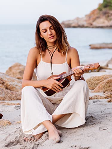 HUASAI Choker Necklace for Women Boho Necklaces Country Concert Outfits for Women Layered Western Choker Necklace Boho Cowgirl Jewelry Accessories Dress - color: I:Boho Necklace