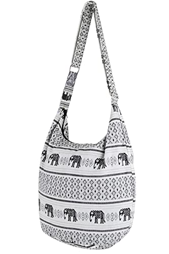 Your Cozy Hobo Sling Bags For Women Crossbody Bag Thai Top Handmade Shoulder Bag with Adjustable Strap - color: Tribe-14