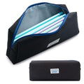 M&G Pencil Case, Large Capacity Pencil Pouch Multi-Use Pencil Case Organizer, Portable Pencil Bags Nylon with Zipper for Makeup Brush Teen Boys Girls Office School (Black)