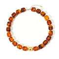 Chunky Beaded Necklace for Women Boho Colorful Statement Choker Necklaces Summer Beach Resin Jewelry Accessories - color: Light Brown