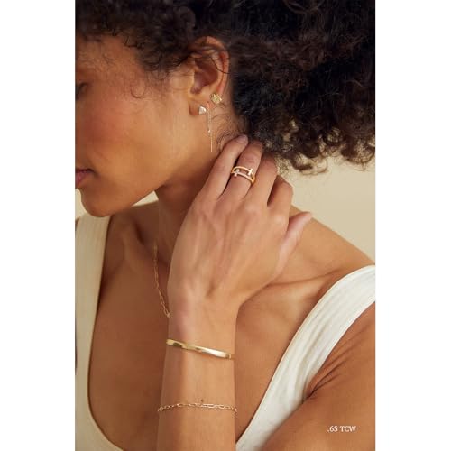 FISSEN JEWELRY Gold Rings for Women, Non Tarnish Dainty 14k Gold Plated Silver CZ Cross Ring Cute Cubic Zirconia Pinky Thumb Stackable Band Silver Finger Rings Size 6-10 Jewelry for Her - color: Gold Diamond Cross
