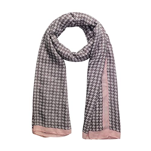 FINIZO Women's Fashion Scarves, Pashmina Wrap for All Season, Everyday Wear for Ladies, Solid Color Bridesmaid Gifts - color: 39pink