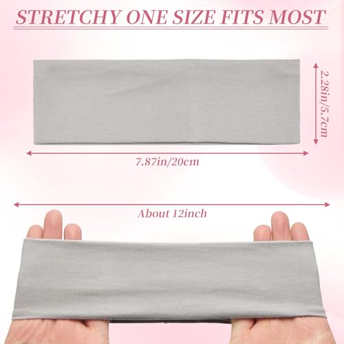 QIUTIMIY Headbands for Women Non Slip - 6 Pack Soft Stretchy Cotton Hair Bands for Women’s Hair – Fashion Sports Headbands for Yoga, Workout, Running, Gym, Daily Wear（Style 6） - color: Style 6