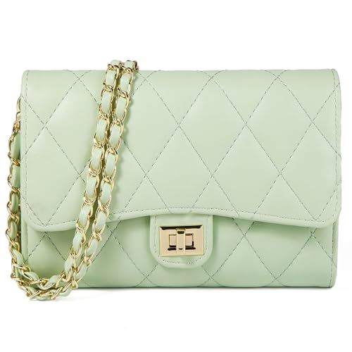 Small Cross Body Purses Sling Crossbody Bags for Women, Shoulder Bag Tote Purse Cross Body Bag Phone Bags - color: E Light Green