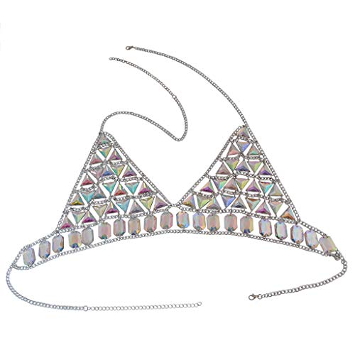 Women's Sexy Suit Body Chain - color: Silvery Color Bra chain -099-2
