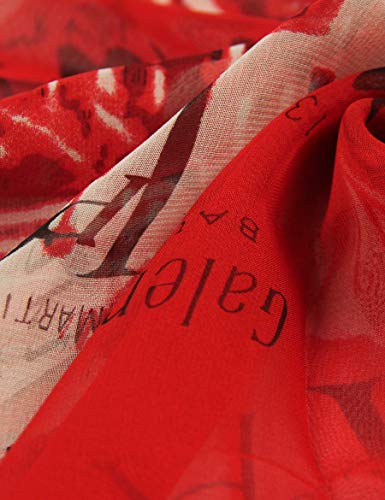 PANTONIGHT Long Chiffon Fashion Scarf Lightweight Chiffon Sheer for women - color: No.782
