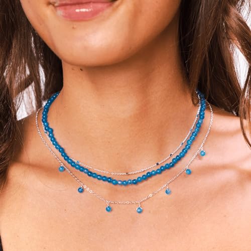 Lotus and Luna 7 Chakra Necklace for Women - Healing Crystal Necklace with Genuine Stones (Master Healer) to Bring Balance and Healing to Mind and Body - Handmade Jewelry Gift - style: Nirvana
