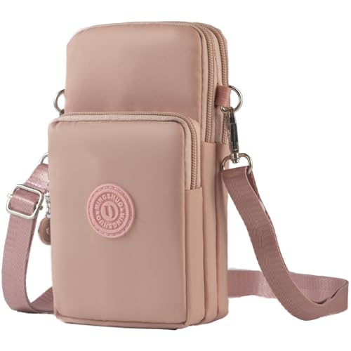 JANKS Small Crossbody Bags for Women Mini Cell Phone Purses Handbag Shoulder Bag - color: 010 Pink