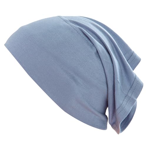 Women Under Scarf Hijab Cap Undercap Headwrap Scarf Stretch Tube Neck Cover - color: Sky Blue