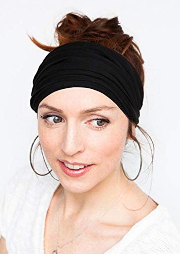 Tobeffect Headbands for Women African Boho Wide Hairband Headband Knotted Head Wraps Turbans Hair Accessories - color: Headbands 2