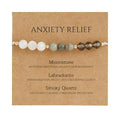 Empath Anxiety Calming Protection Bracelets Gifts for Her, Natural Healing Natural Stone Beaded Bracelet Healing Bracelets Jewelry for Women - color: Anxiety Relief