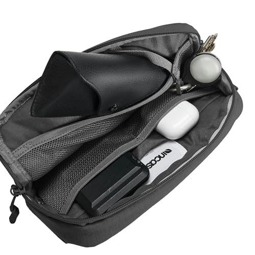 Incase Crosstown Sling - Compact, Durable and Lightweight, Crossbody & Hip Carry, Faux Fur Device Pocket, Easy Access Pockets - color: Black