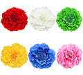 ALIMITOPIA Flower Hair Clip Fabric Artificial Peony Flower Hairpin Barrette Brooch Headdress Bobby Pins Headwear Hair Accessories for wedding Party supplies(Peony Style;4.3 inches;6pcs)