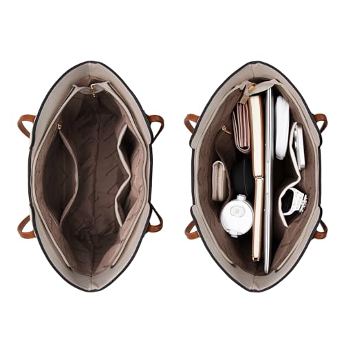 Montana West Tote Bags for Women Top Handle Satchel Purses - color: Three Chocolate B
