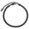 ChainsHouse Ankle Bracelets for Women, Stainless Steel Chain Anklets Waterproof, Women Summer Beach Jewelry Gift, Come with Box - color: 10. 5mm-Herringbone-Black