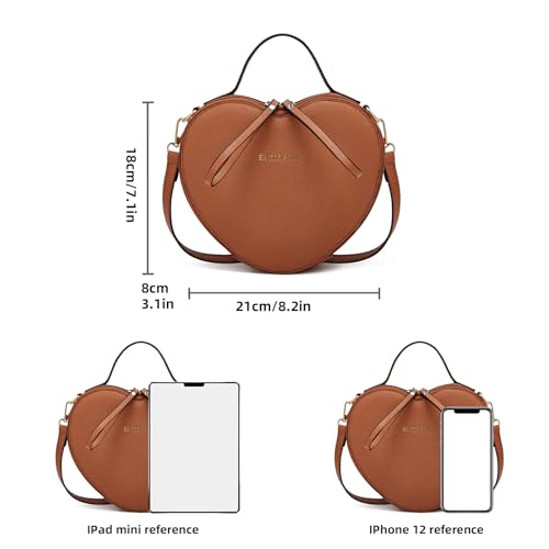 Crossbody Purse for Women Small Crossbody Bags Trendy Vegan Leather with Adjustable Shoulder Straps Gift for Mother Wife Mom - color: 699-brown