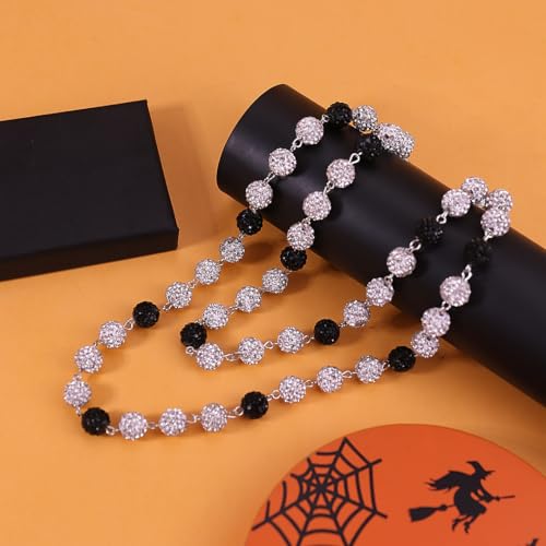 Pants Chain Wallet Chain Punk Chain Hip Hop Butterfly Lock Charm Jeans Chains Rock Chains for Women Men Hipster Women Fashion Trendy Waist Pants Chain Jewelry Clothing Accessories - color: D-White+Black